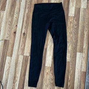 Lululemon Black Wunder Under Leggings Full Length